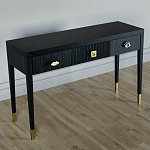 Дизайнерский Письменный стол Elsa Dreams Black с тремя ящиками варинант исполнения - 3 | Loft Concept в Воронеже