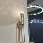 Бра с вытянутым рифленым стеклянным плафоном цилиндрической формы Trumpet tube варинант исполнения - 8 | Loft Concept в Воронеже