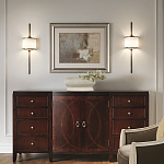 Бра вертикальное с белым полукруглым плафоном и длинным стержнем L Kichler варинант исполнения - 2 | Loft Concept в Воронеже