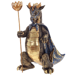 Подсвечник в виде дракона Dragon candlestick Gold Blue варинант исполнения - 2 | Loft Concept в Воронеже
