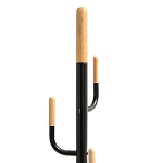 Напольная вешалка из металла и дерева Polly Floor Hanger варинант исполнения - 2 | Loft Concept в Воронеже