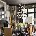 Обои ручная роспись в стиле Арт-деко Symphony Original colourway on Arkose silk dupion варинант исполнения - 2 | Loft Concept в Воронеже