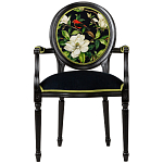 Стул с подлокотниками из бука с изображением птиц и цветов Blooming Birds варинант исполнения - 1 | Loft Concept в Воронеже
