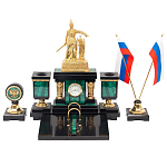 Настольный письменный набор из малахита и долерита Leader Organizer варинант исполнения - 1 | Loft Concept в Воронеже