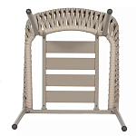 Стул серо-бежевый с декоративным плетением на спинке и подлокотниках Chair Weave варинант исполнения - 7 | Loft Concept в Воронеже