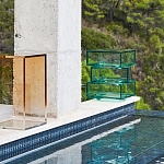 Стол журнальный в форме кубов Acrylic Furniture Lumina Mint Breeze варинант исполнения - 7 | Loft Concept в Воронеже