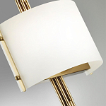 Бра с изогнутым плафоном на бронзовом основании с вертикальным декором из металлических трубок Sohne варинант исполнения - 8 | Loft Concept в Воронеже