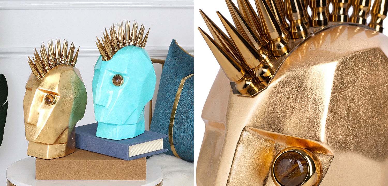 Аксессуар Kelly Wearstler Head Trip Sculpture Gold Аксессуар Kelly Wearstler Head Trip Sculpture Gold - Loft-Concept в Воронеже