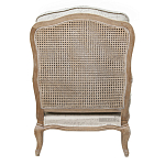 Кресло со спинкой из ротанга Ellie Rattan Armchair beige print flax варинант исполнения - 2 | Loft Concept в Воронеже