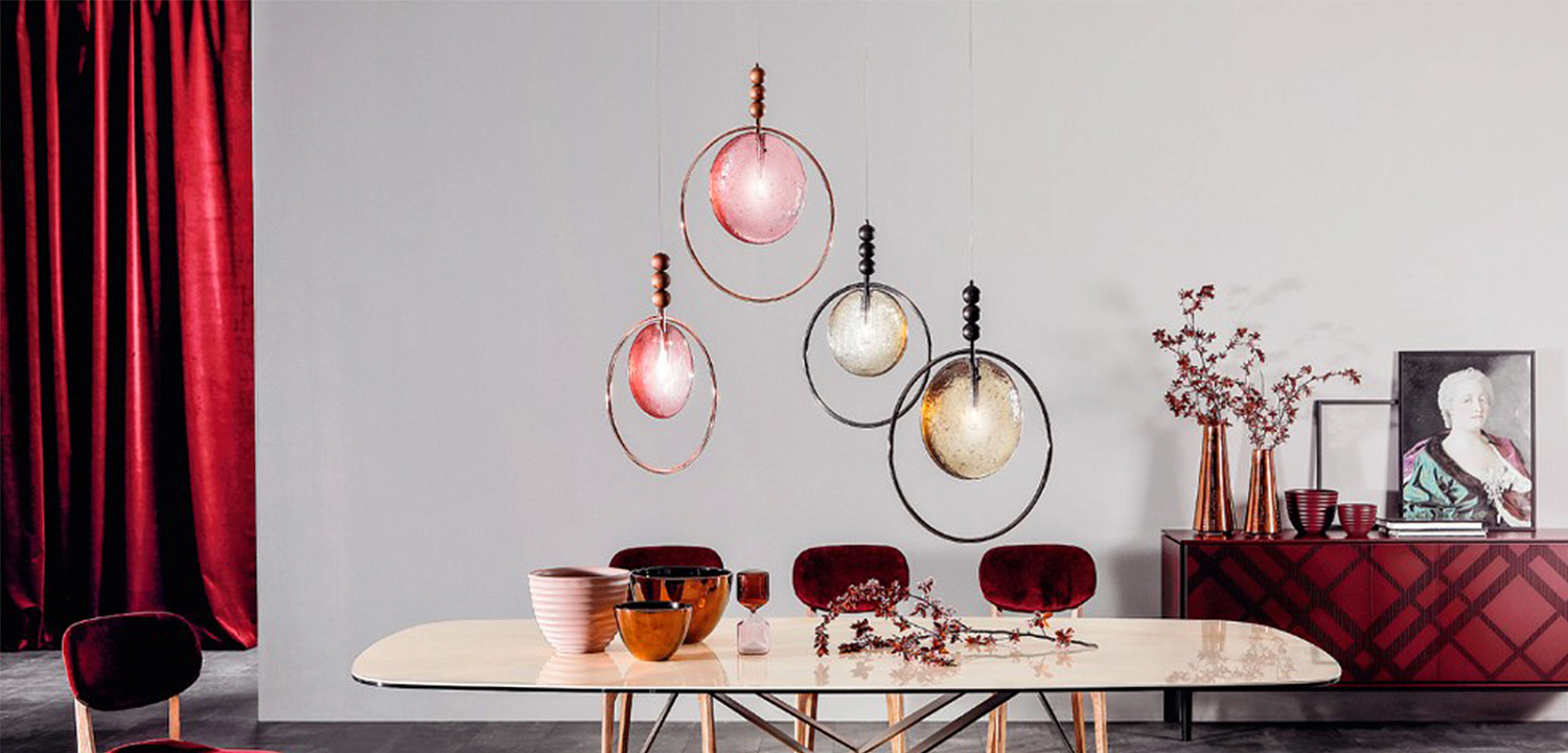 Подвесной светильник c цветным стеклом Tonin Casa Lampada Dreamy Подвесной светильник c цветным стеклом Tonin Casa Lampada Dreamy - Loft-Concept в Воронеже