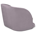 Барный стул со спинкой на 4-х деревянных ножках Сиреневый Велюр Ava Charm варинант исполнения - 3 | Loft Concept в Воронеже