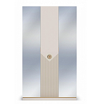 Шкаф трёхдверный с 2-мя зеркальными дверками Satin Furniture варинант исполнения - 3 | Loft Concept в Воронеже