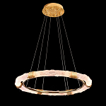 Люстра в форме кольца с золотым декором Warm Heavenly Light варинант исполнения - 5 | Loft Concept в Воронеже