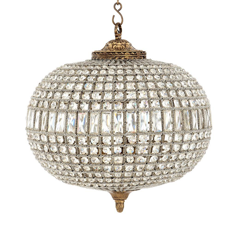 Люстра Chandelier Kasbah Oval M Brass Прозрачное Стекло Латунь Античная полированная Люстра Chandelier Kasbah Oval M Brass Прозрачное Стекло Латунь Античная полированная в Воронеже | Loft Concept