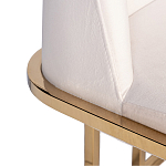 Стул обеденный велюровый кремовый с золотым каркасом Nobility варинант исполнения - 1 | Loft Concept в Воронеже