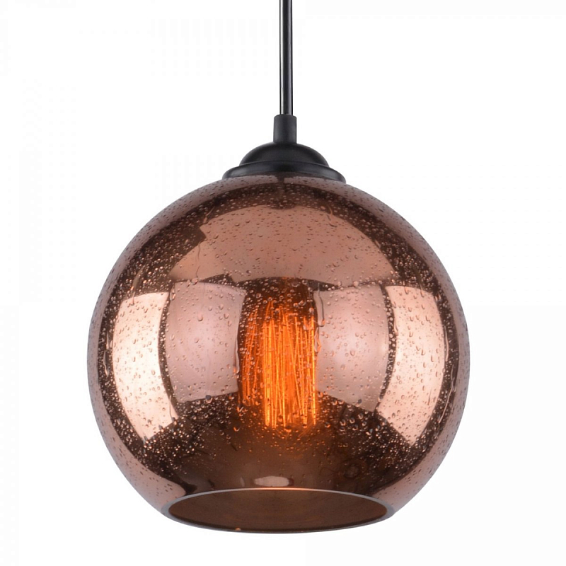 Подвесной светильник Drops Sphere Glass Pendant Lamp copper Темная медь Подвесной светильник Drops Sphere Glass Pendant Lamp copper Темная медь в Воронеже | Loft Concept