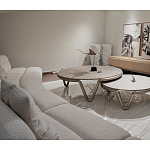 Стол журнальный круглый с узором Table Hypontic Pattern варинант исполнения - 7 | Loft Concept в Воронеже