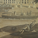 Обои ручная роспись Monuments of Paris Eau Forte on antique scenic Xuan paper варинант исполнения - 1 | Loft Concept в Воронеже