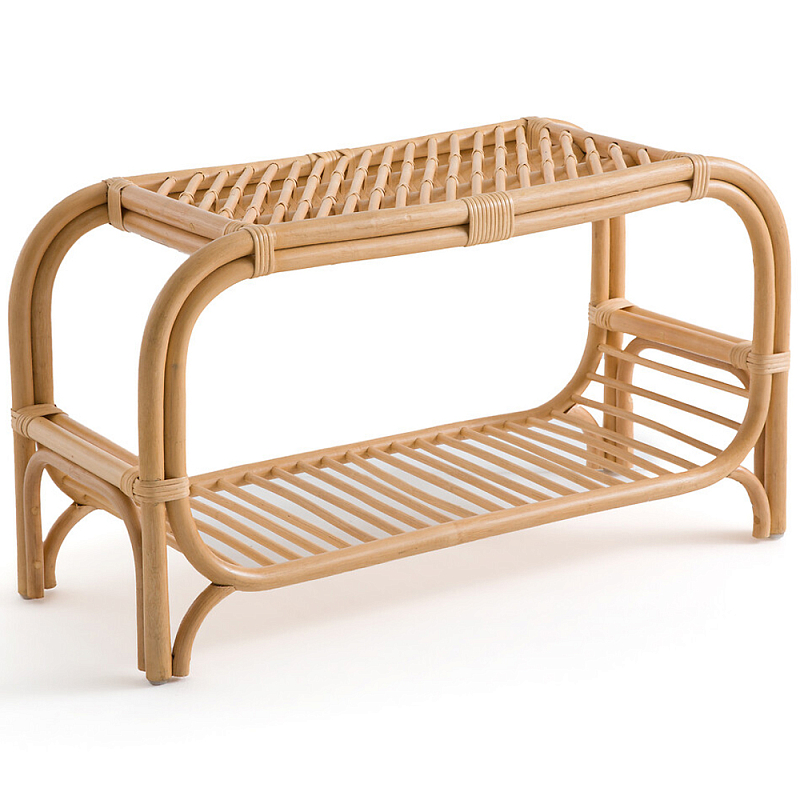 Скамья для прихожей из стеблей ротанга Willa Rattan Bench Бежевый Скамья для прихожей из стеблей ротанга Willa Rattan Bench Бежевый в Воронеже | Loft Concept