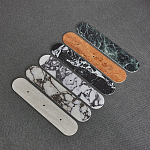 Бра с каменным основанием и 3-мя плафоном из стекла Shaw Marble Lighting варинант исполнения - 1 | Loft Concept в Воронеже