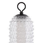 Настольная лампа с прозрачным факутрным стеклянным плафоном Sonora варинант исполнения - 3 | Loft Concept в Воронеже