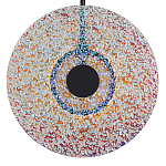 Подвесной светильник из фактурного двойного стекла Heterochromia варинант исполнения - 3 | Loft Concept в Воронеже