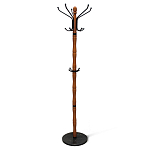 Вешалка напольная деревянная с черными металлическими крючками Noble Branches варинант исполнения - 1 | Loft Concept в Воронеже