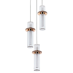 Подвесной светильник золото Trio Odile Acrylic Tube Hanging Lamp Gold варинант исполнения - 1 | Loft Concept в Воронеже