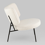 Мини-кресло District Lounge букле белый варинант исполнения - 2 | Loft Concept в Воронеже