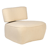 Кресло бежевое без подлокотников с обивкой из ткани букле Space of Freedom варинант исполнения - 1 | Loft Concept в Воронеже