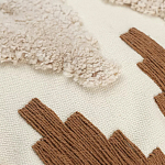 Чехол на подушку с вышивкой в виде геометрических узоров Beige Calista Square варинант исполнения - 2 | Loft Concept в Воронеже