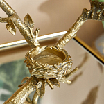 Подсвечник с двумя попугаями из фарфора на бронзовой ветке Eden Garden варинант исполнения - 4 | Loft Concept в Воронеже