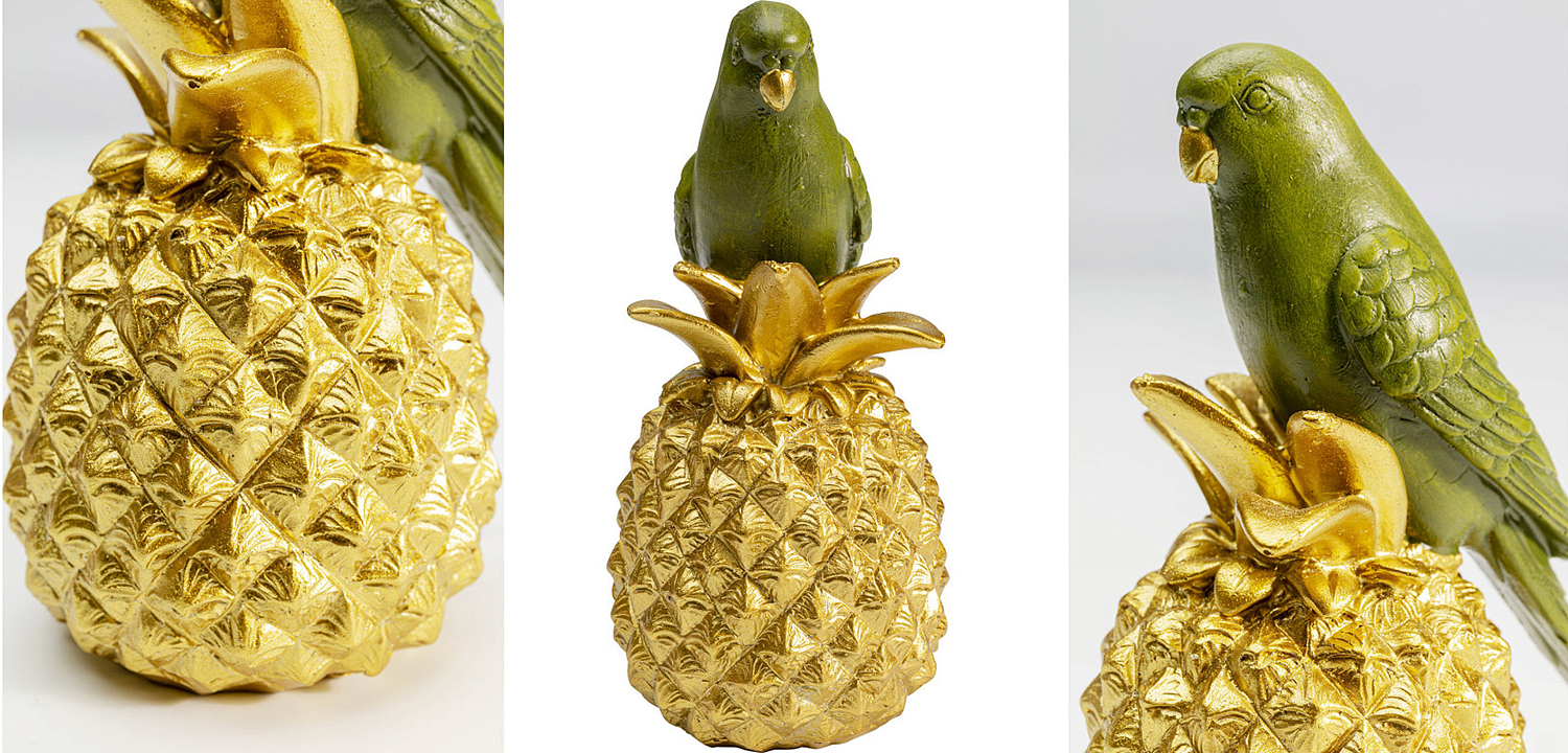 Статуэтка Green Parrot on a Pineapple Статуэтка Green Parrot on a Pineapple - Loft-Concept в Воронеже