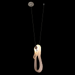 Подвесной светильник белого цвета с изогнутым плафоном Flow Loop варинант исполнения - 3 | Loft Concept в Воронеже