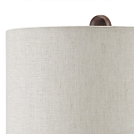 Настольная лампа из мрамора с тканевым абажуром Seductress варинант исполнения - 2 | Loft Concept в Воронеже