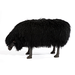 Банкетка Овечка черная Sheep Bench Black head down варинант исполнения - 1 | Loft Concept в Воронеже
