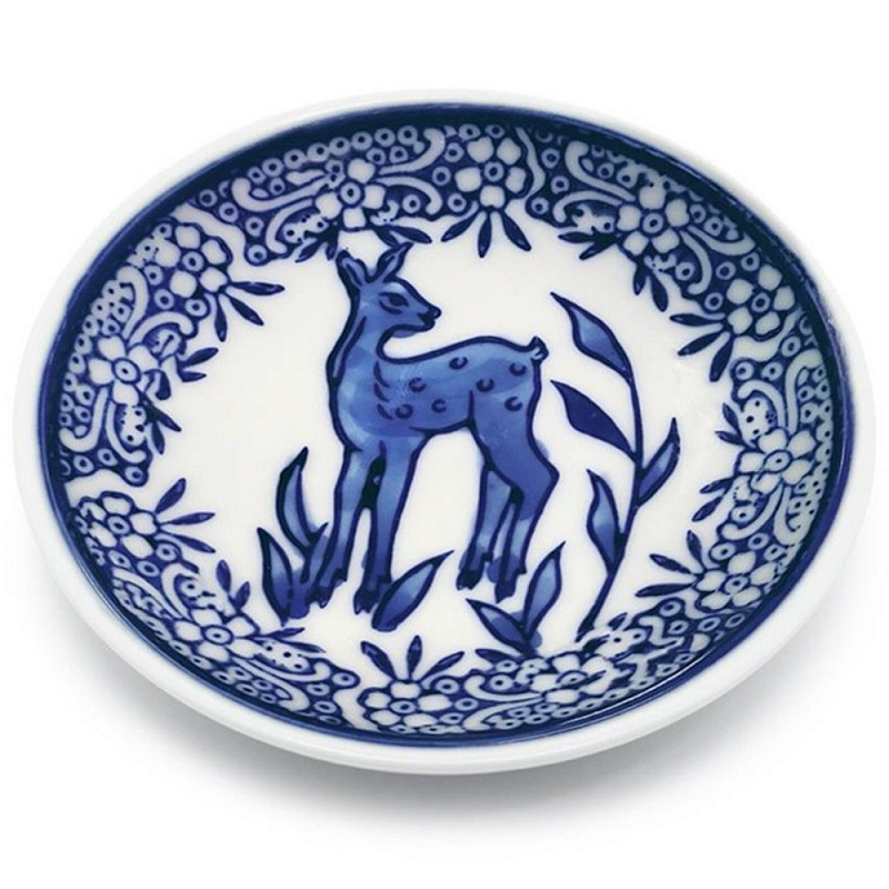 Тарелка Plate Chino Smal Белый Синий Тарелка Plate Chino Smal Белый Синий в Воронеже | Loft Concept