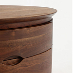 Прикроватный столик из дерева с 2-мя ящиками Moon Walnut Furniture варинант исполнения - 5 | Loft Concept в Воронеже