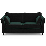 Диван с обивкой из велюра зеленый Gibbs Dark Green Sofa варинант исполнения - 1 | Loft Concept в Воронеже