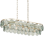 Люстра овальной формы с каскадом из декоративных элементов Harmony of Light варинант исполнения - 2 | Loft Concept в Воронеже