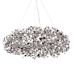Люстра подвесная круглая с многочисленными металлическими круглыми элементами Terzani Argent варинант исполнения - 1 | Loft Concept в Воронеже