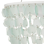 Люстра круглая с каскадом из декоративных элементов Sea Glass варинант исполнения - 2 | Loft Concept в Воронеже