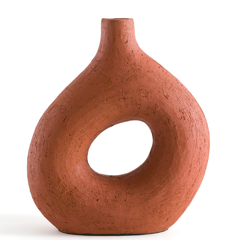 Ваза декоративная керамическая Ceramic Vase Белый Терракотовый Ваза декоративная керамическая Ceramic Vase Белый Терракотовый в Воронеже | Loft Concept