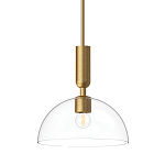 Подвесной светильник с прозрачным полусферическим стеклянным плафоном Alora Mood  варинант исполнения - 1 | Loft Concept в Воронеже