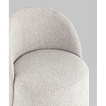 Пуф Loreen со спинкой вращающийся букле светло-серый варинант исполнения - 2 | Loft Concept в Воронеже