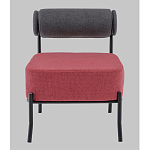 Кресло Ponpoun тёмно-серый бордо варинант исполнения - 4 | Loft Concept в Воронеже