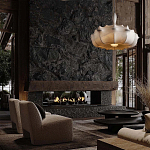 Подвесной светильник с белым фигурным абажуром и мягкими волнистыми краями Cloud Motion  варинант исполнения - 21 | Loft Concept в Воронеже