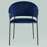 Стул в велюре синего цвета Horizon варинант исполнения - 3 | Loft Concept в Воронеже