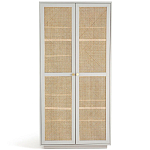 Шкаф с двумя дверцами из плетеного ротанга Tomio Wicker Furniture варинант исполнения - 1 | Loft Concept в Воронеже