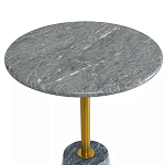 Кофейный столик круглый из мрамора серый Reliable Foundation варинант исполнения - 3 | Loft Concept в Воронеже
